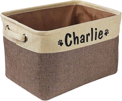 Personalized Dog Toy Basket