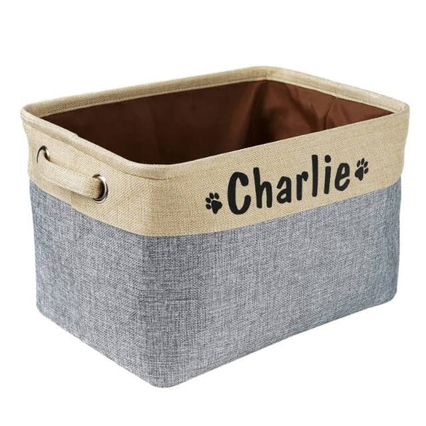 Personalized Dog Toy Basket