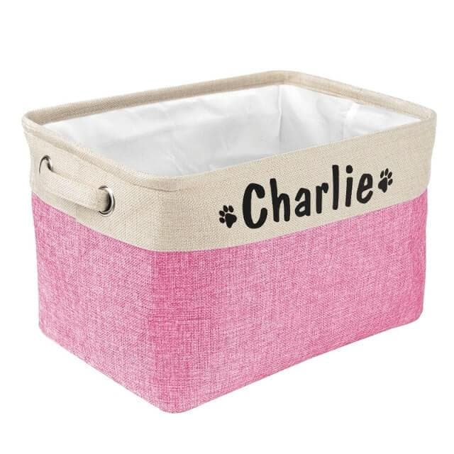 Personalized Dog Toy Basket