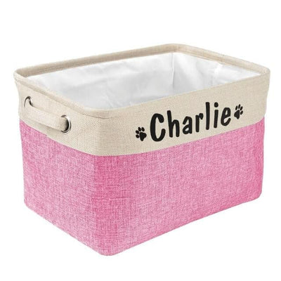 Personalized Dog Toy Basket