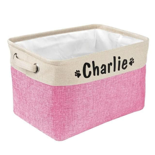Personalized Dog Toy Basket