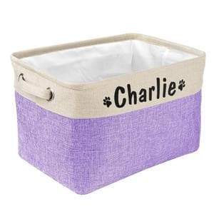Personalized Dog Toy Basket